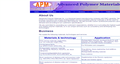 Desktop Screenshot of apmpolymers.com